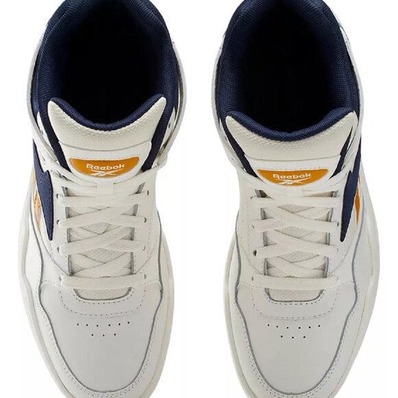 Reebok Royal BB4590 Retro Leather High-Top BBall Court Trainer IF4800 Navy/Ochre main image 4